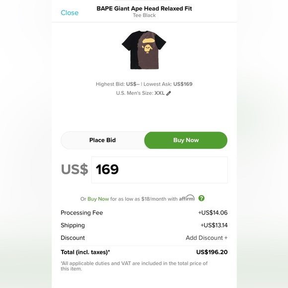 Big bape tee - Picture 3 of 4